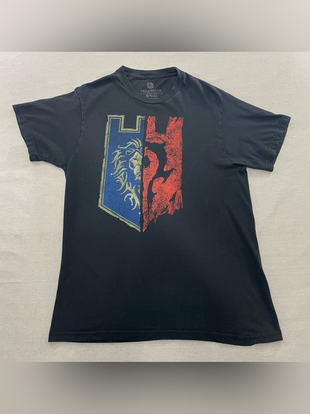 Legendary/Jinx World of Warcraft 2016 Movie Promo Alliance & Horde Sz M T-Shirt